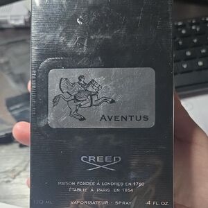 Creed Aventus Bottle in Black and Silver